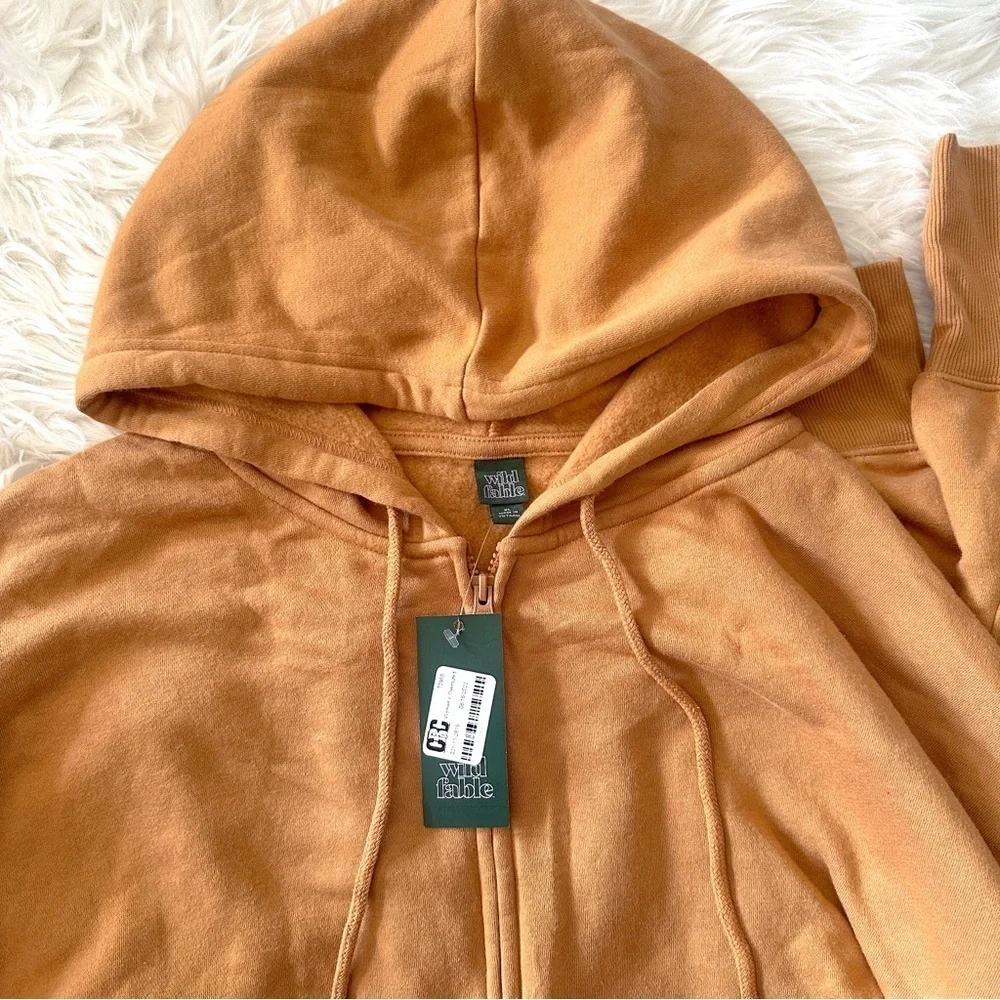 Wild Fable Women's Full Zip-Up Hooded Fleece Hoodie XL - Picture 7 of 7